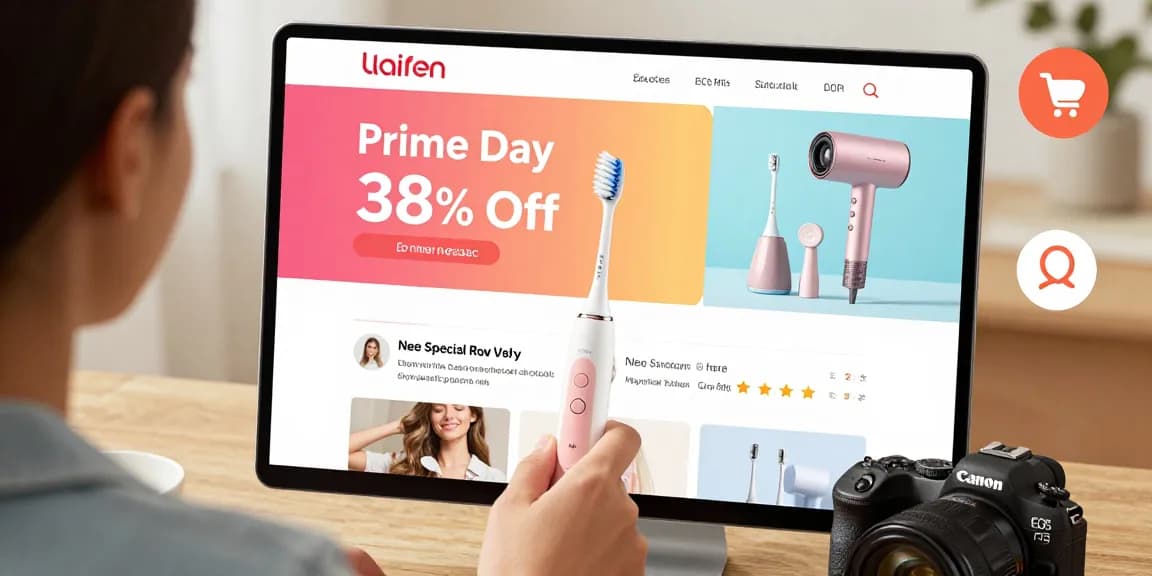 Erkunde die Laifen de Prime Day Angebote für elektrische Zahnbürsten und Haartrockner online.
